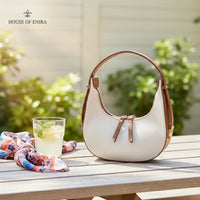 Aliel half-moon bag cream