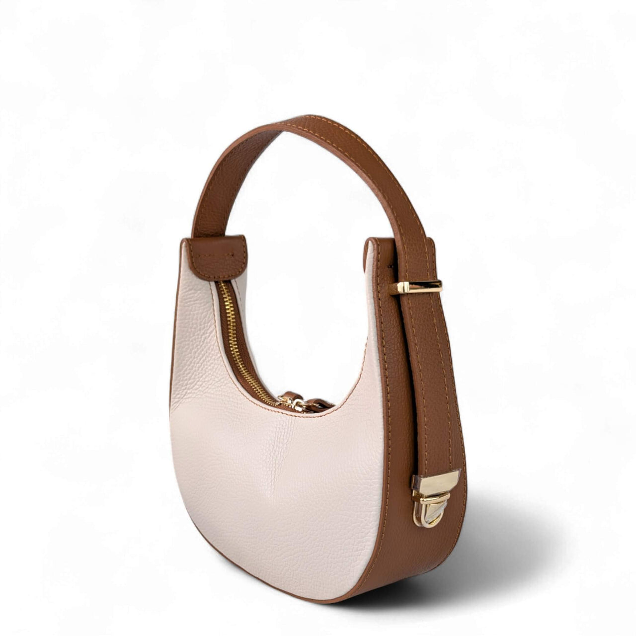 Aliel half-moon bag cream