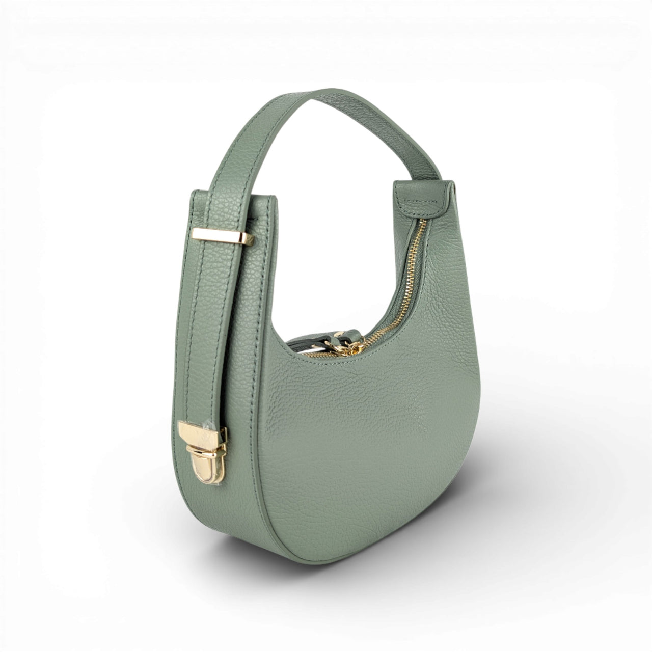 Aliel half-moon bag sage green