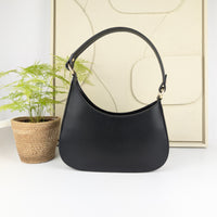 Amvea half-moon bag marron dark