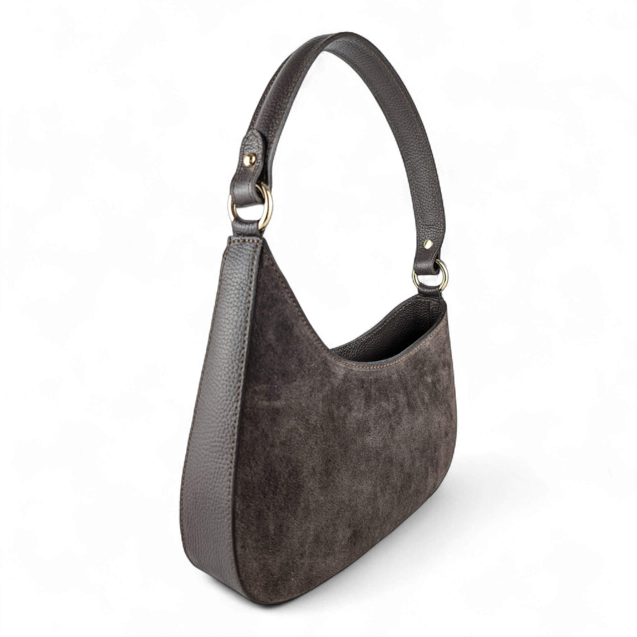 Amvea Suede half-moon bag