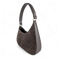 Amvea Suede half-moon bag