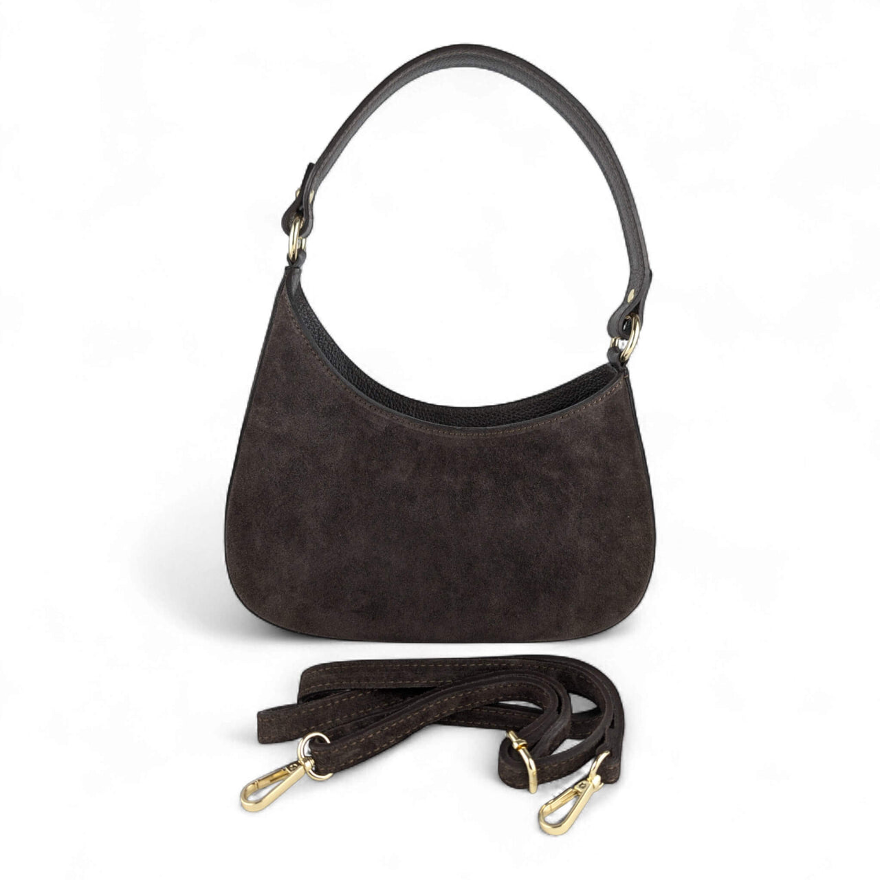 Amvea Suede half-moon bag