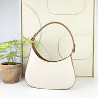 Amvea half-moon bag marron dark