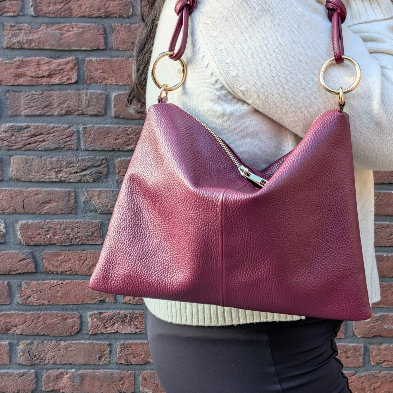 Jerfa shoulder bag burgundy