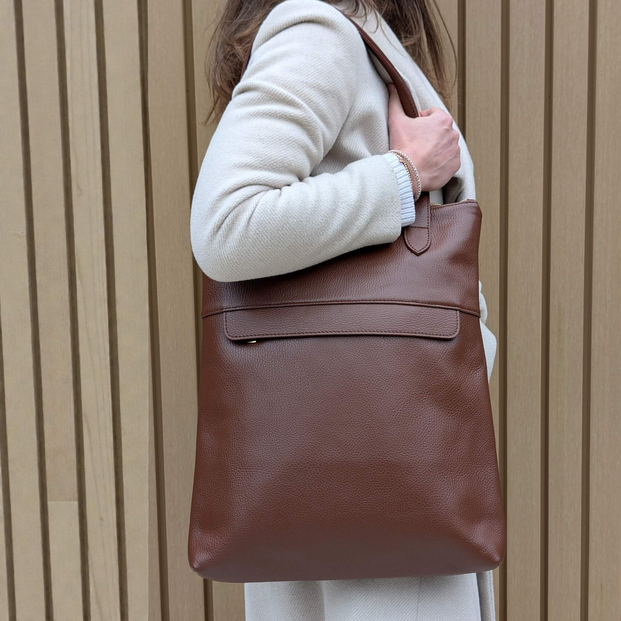 Liali shopper marron dark