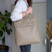 Liali shopper taupe dark