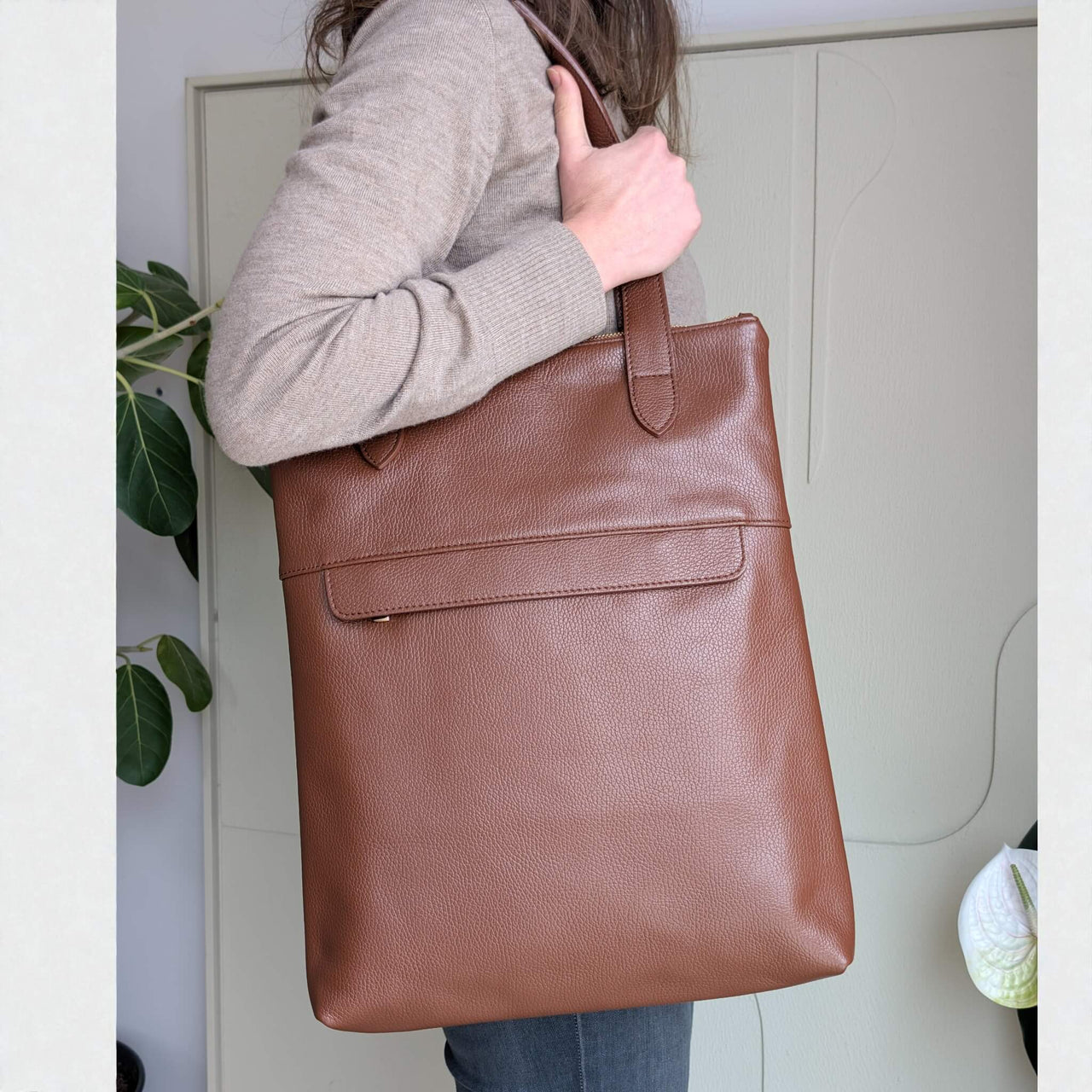 Liali shopper marron dark