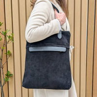 Liali suede shopper black