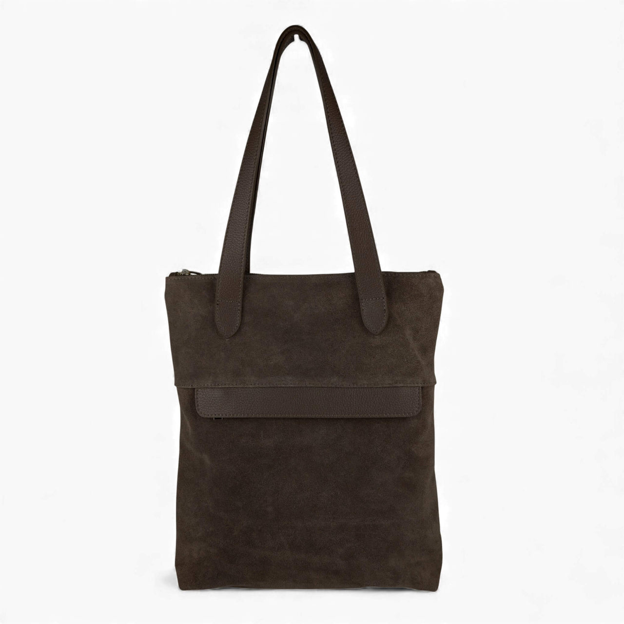 Liali Suede shopper taupe dark