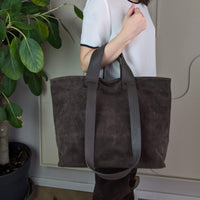 Liforela suede shopper burgundy