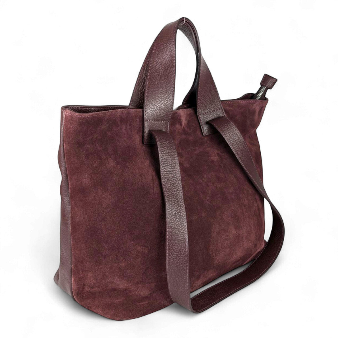 Liforela suede shopper burgundy