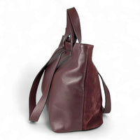 Liforela suede shopper burgundy