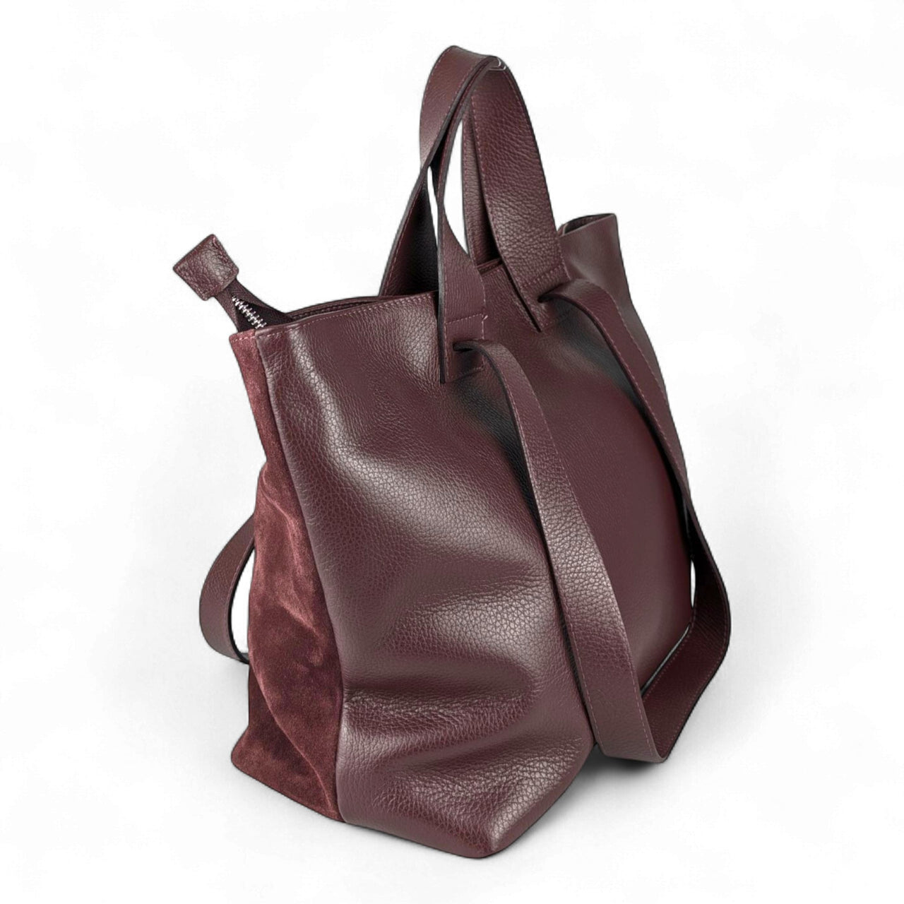 Liforela suede shopper burgundy