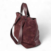 Liforela suede shopper burgundy
