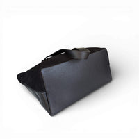Liforela suede and leather shopper black