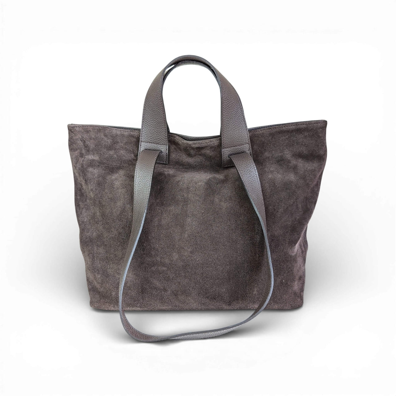 Liforela Suede and leather shopper chocolate
