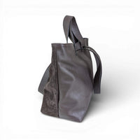 Liforela Suede and leather shopper chocolate