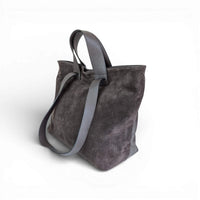 Liforela Suede and leather shopper chocolate