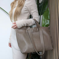 Liforela shopper taupe dark