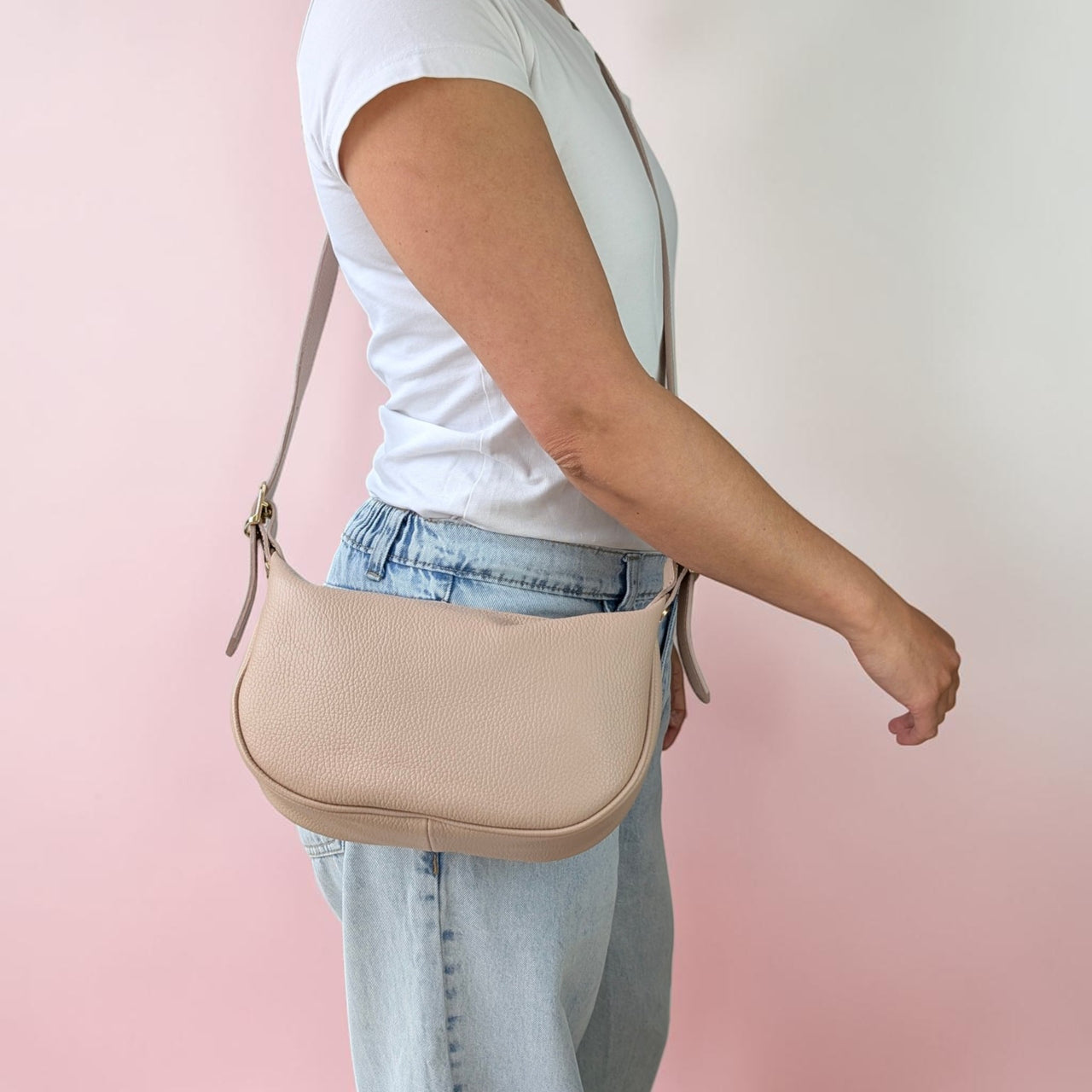 Lodesi crossbody bag taupe light