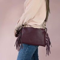Milea PB shoulder bag S burgundy