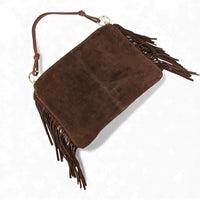 Milea shoulder bag L marron dark
