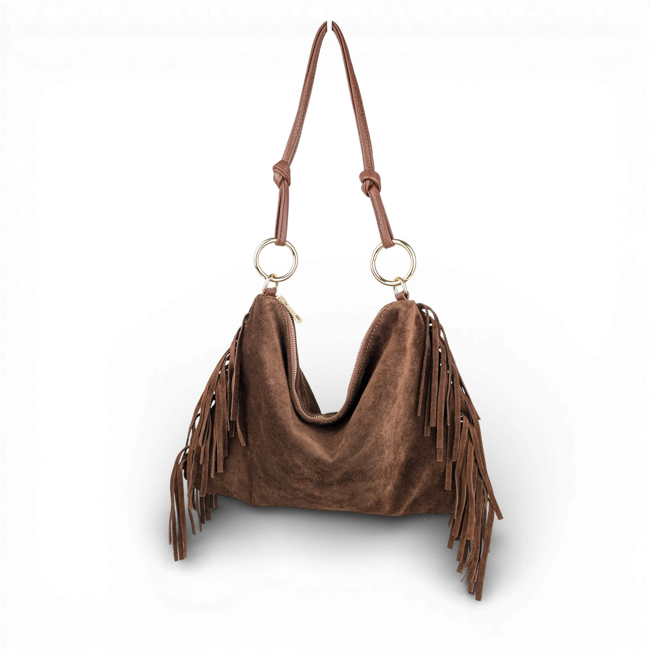 Milea shoulder bag L marron dark