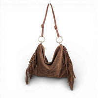 Milea shoulder bag L marron dark