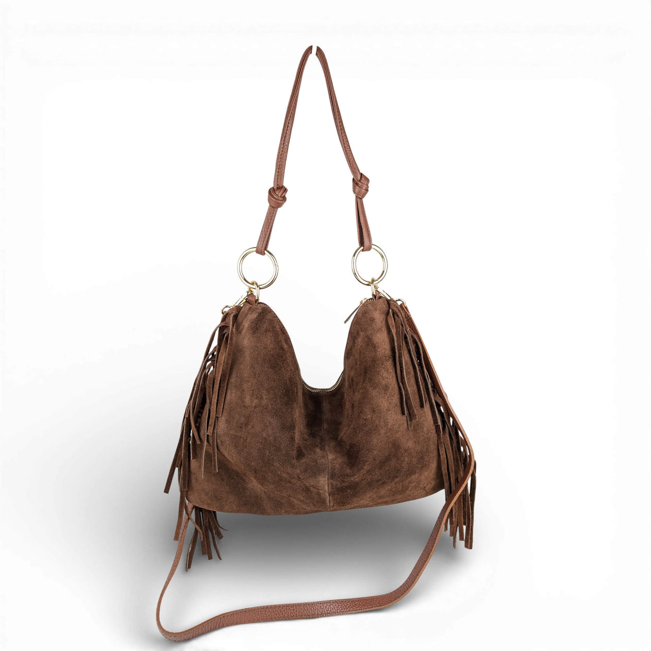 Milea shoulder bag L marron dark