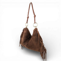 Milea shoulder bag L marron dark