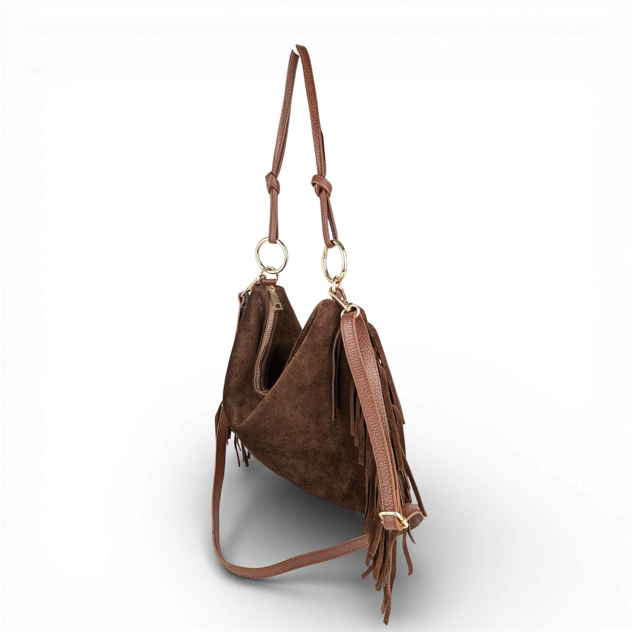 Milea shoulder bag L marron dark