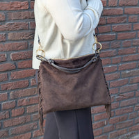Milea shoulder bag L chocolate