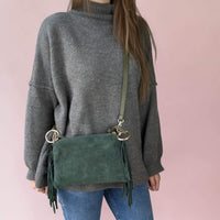 Milea shoulder bag S forest green