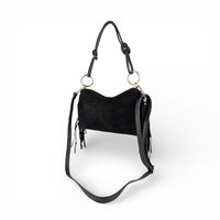 Milea suede shoulder bag S black