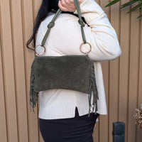 Milea shoulder bag S burgundy