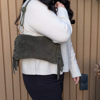 Milea shoulder bag S khaki green