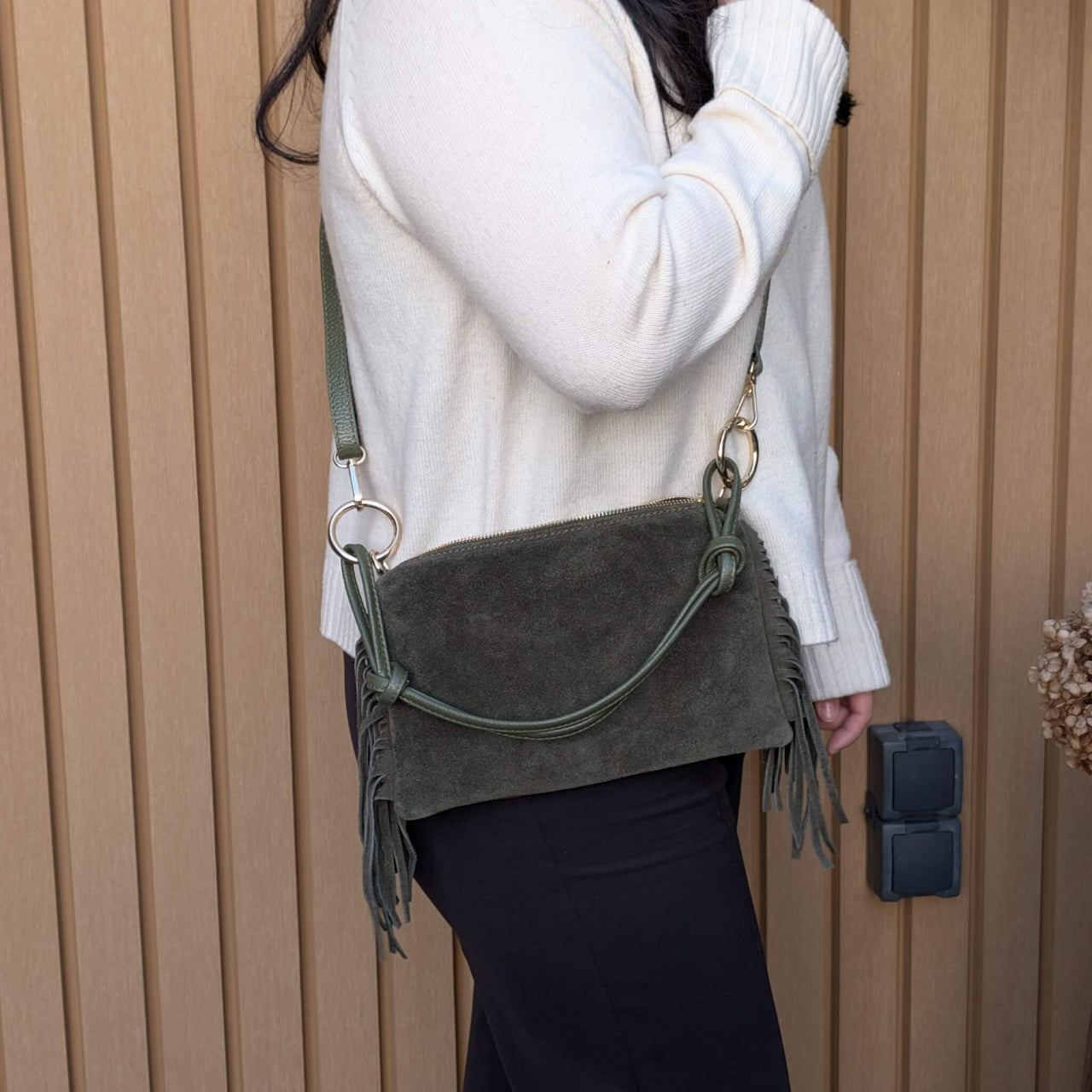 Milea shoulder bag S burgundy