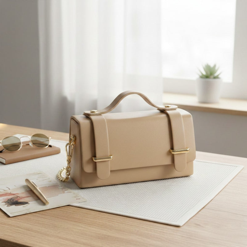 Nafen crossbody bag beige creme