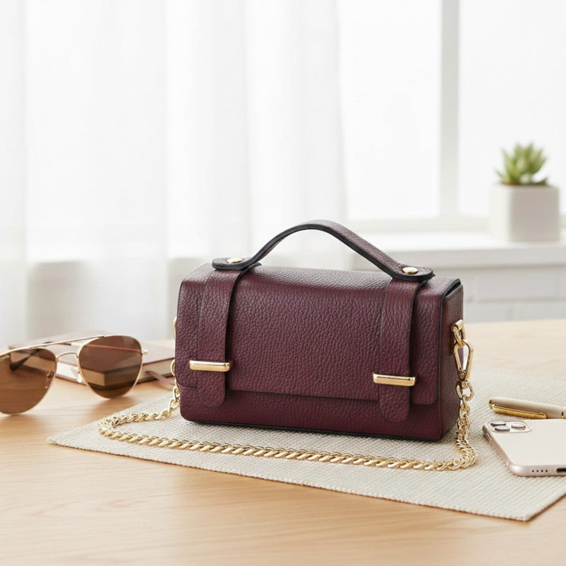 Nafen PB crossbody bag burgundy