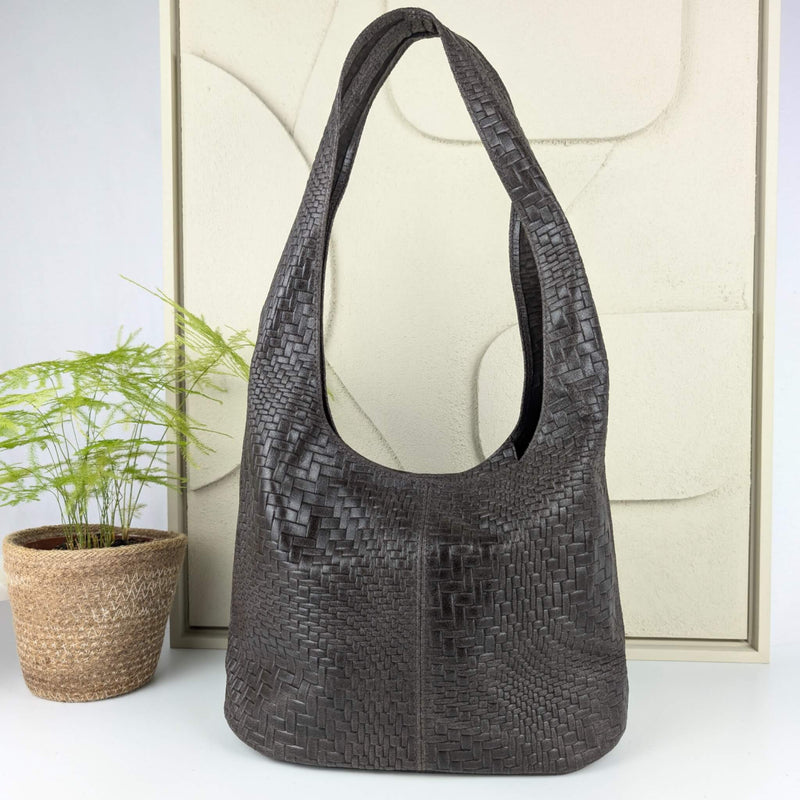 Oleas shoulder bag S chocolate
