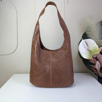 Oleas shoulder bag S marron dark