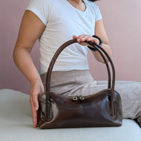 Viali baguette bag chocolate